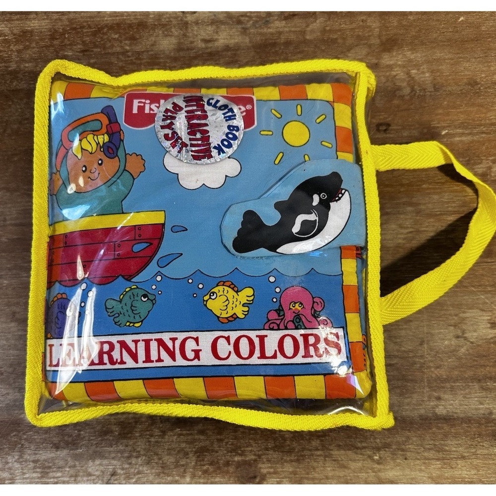 Vintage Fisher Price-Learning Colors SoftPlay Learning book - Cloth book